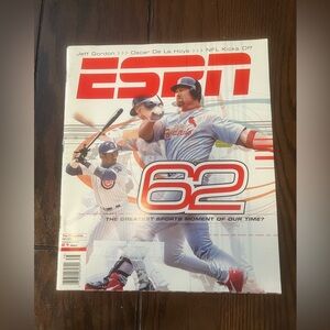 ESPN The Magazine September 21, 1998 Baseball’s Mark McGwire/Sammy Sosa Cover
